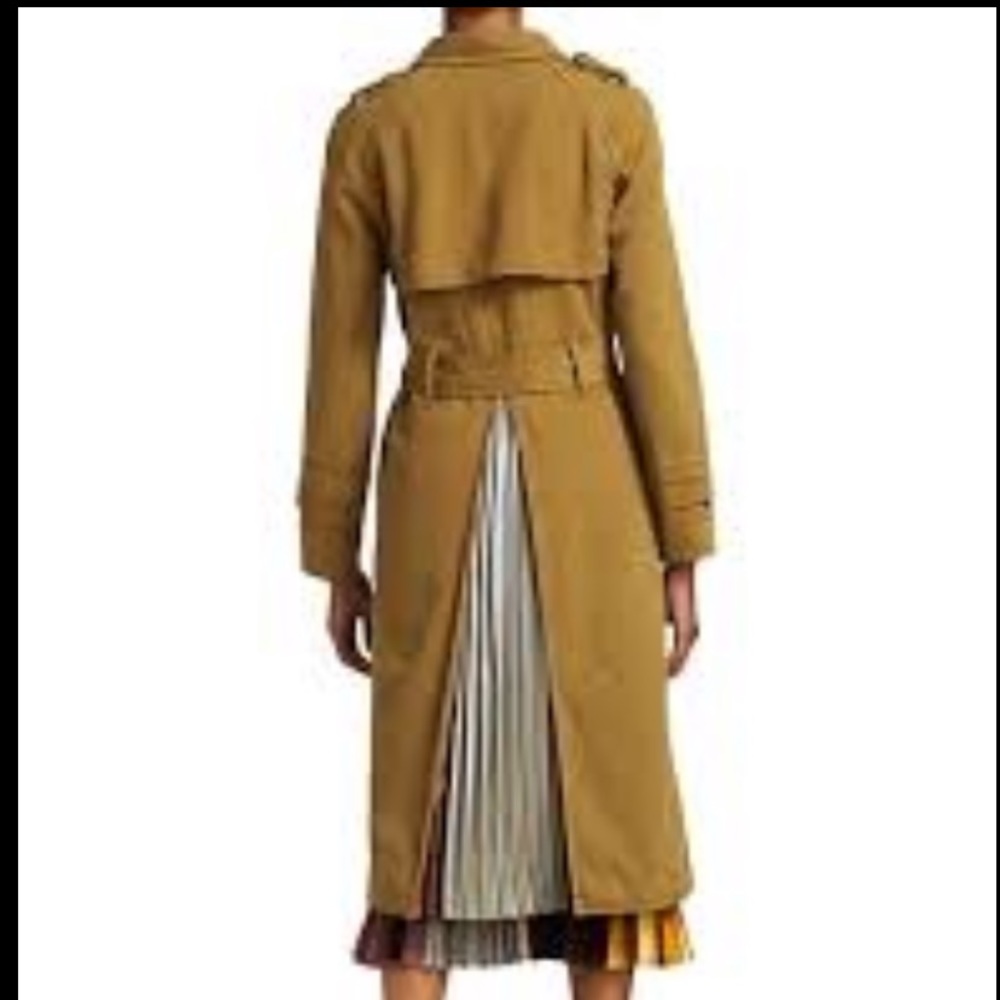 Le Superbe Delon Tan Twill Trench Coat - Picture 5 of 9